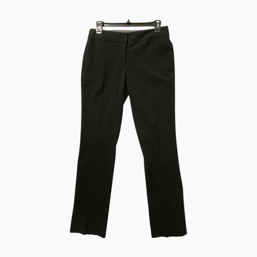 Vince Camuto Black Straight Leg Trousers Size 2 Workwear Office Chic